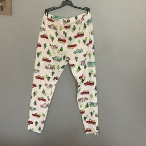 Festive Red Truck Print Pajama Pants/ leggings